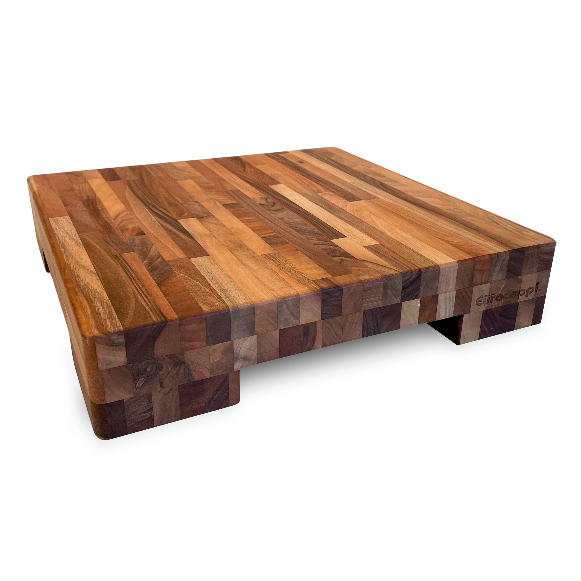 Euroceppi Verhoogd Hakblok Langshout TCJ404008TJX, 40x40x5 8cm walnoot